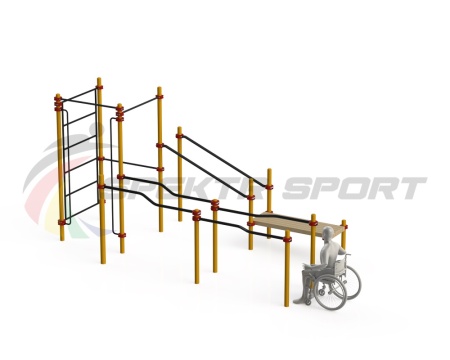 Купить Спортивный комплекс для инвалидов-колясочников WRK-D16_76mm в Азове 