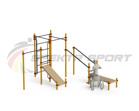 Купить Спортивный комплекс для инвалидов-колясочников WRK-D20_76mm в Азове 